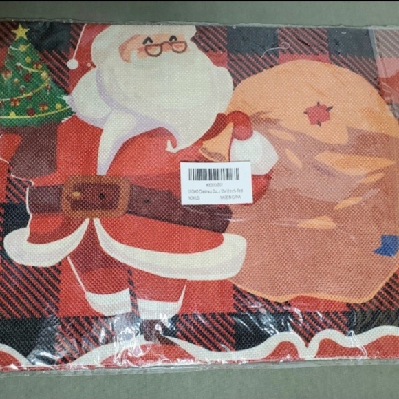 NEW Red Buffalo Plaid Christmas/Santa Double-sided Garden Flag - Picture 5 of 5